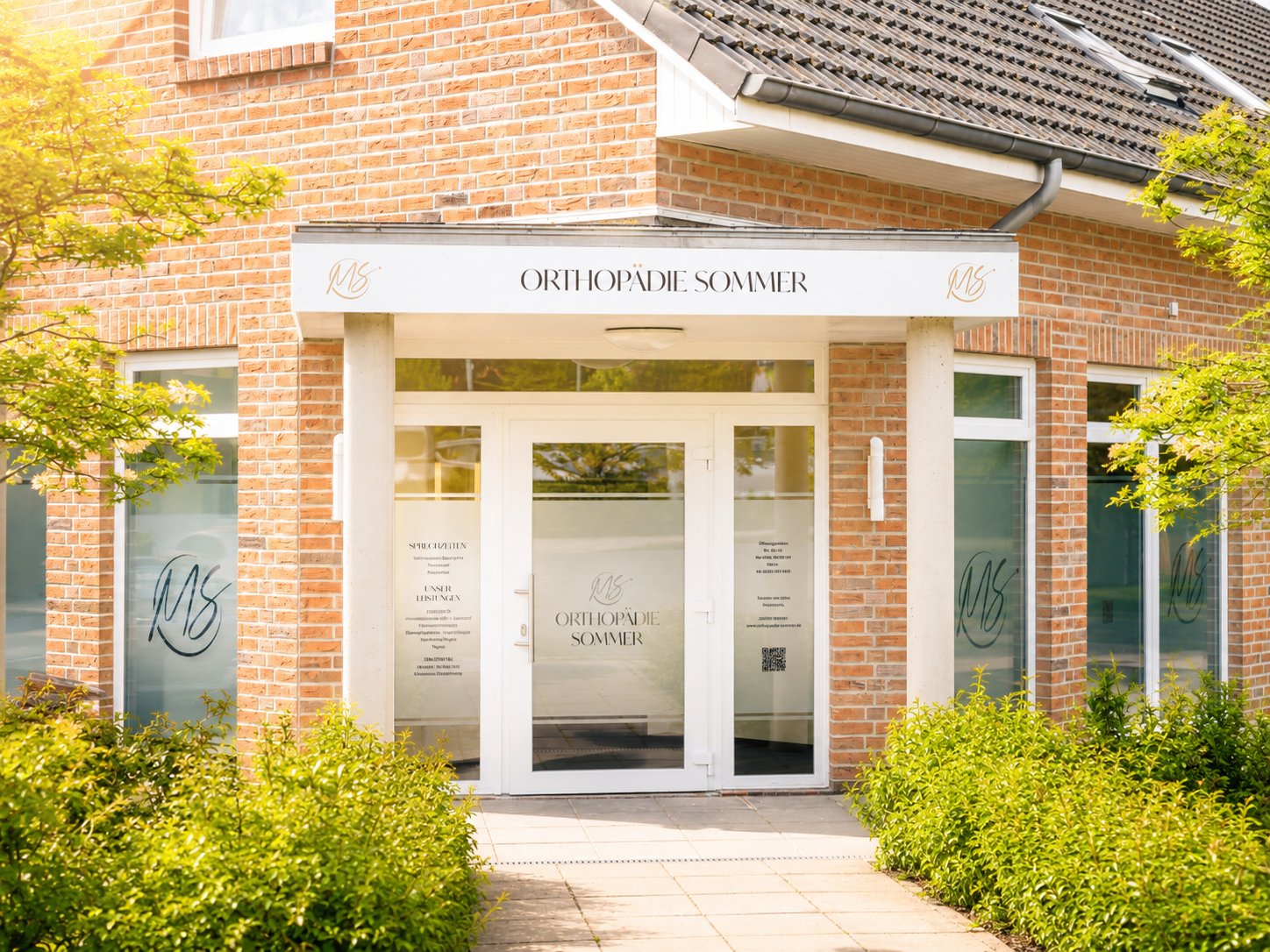 Außenansicht der Orthopädie Sommer in Schwanewede.